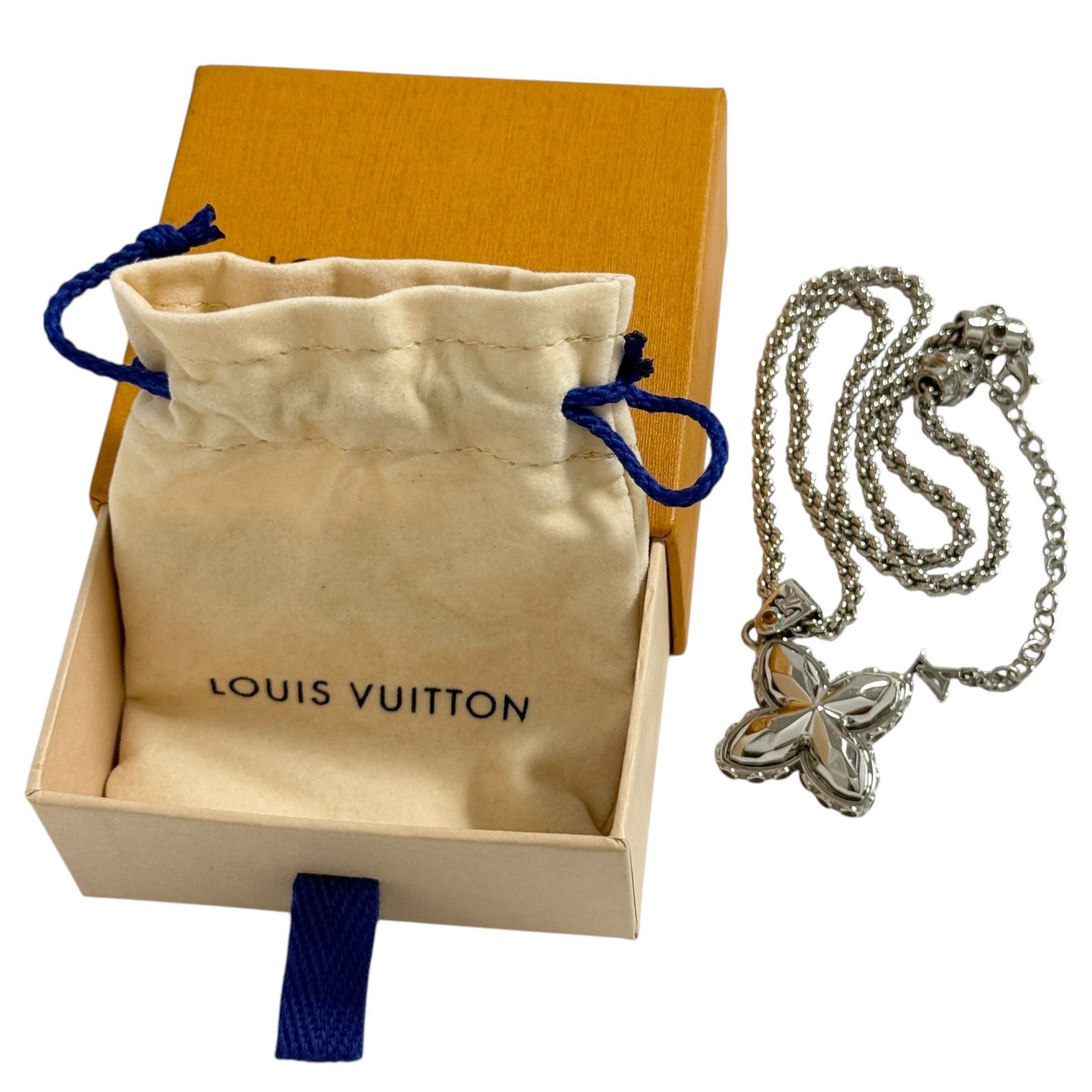 ルイヴィトン メンズ ペンダント LV フラワー スタッズ ネックレス