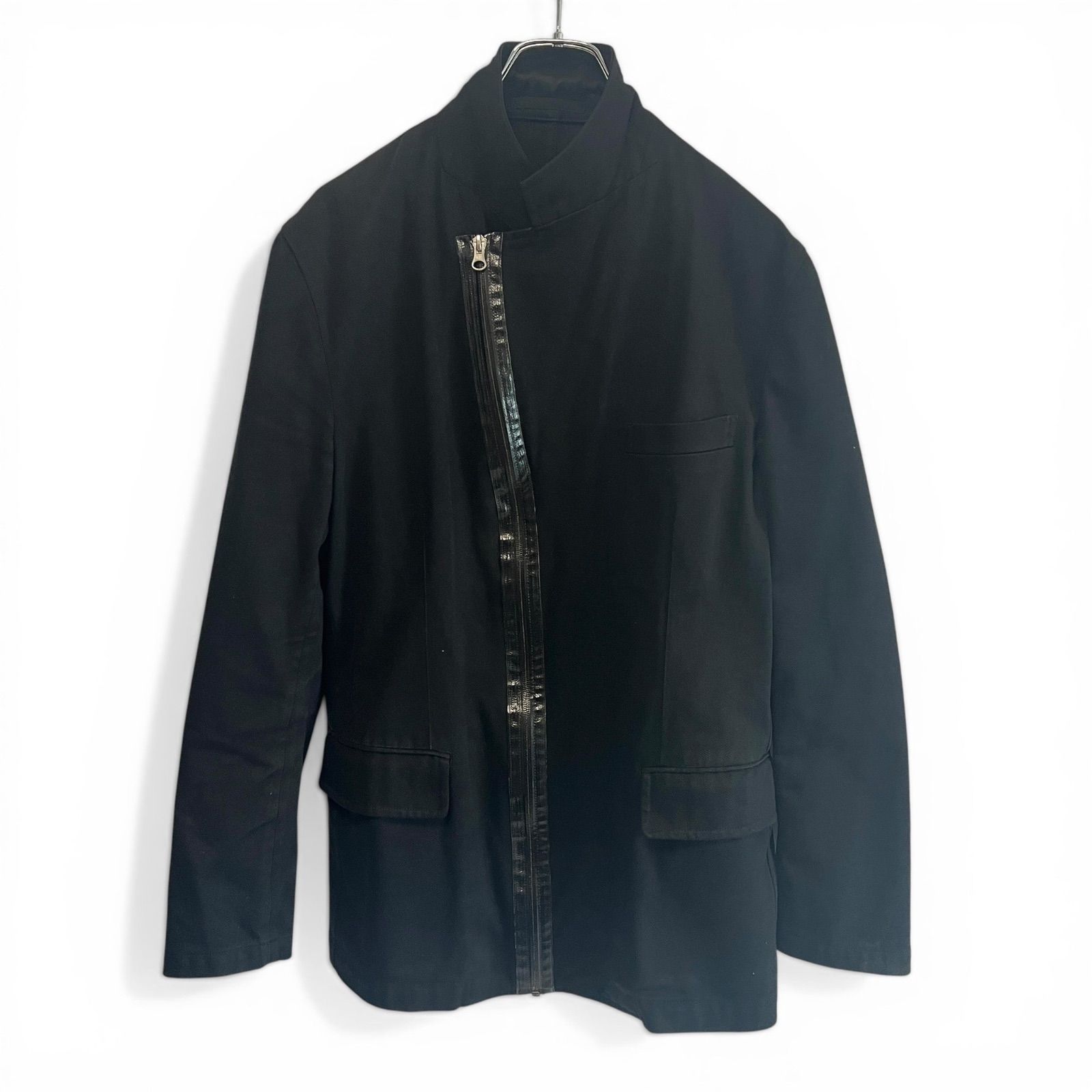 コムデギャルソン テーラードジャケット ジップアップ ブラック 田中オム COMME des GARÇONS HOMME コムデギャルソン テーラードジャケット