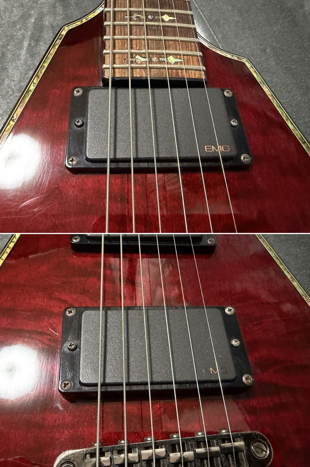 Schecter AD-V-1-HR EMGピックアップ搭載 - メルカリ