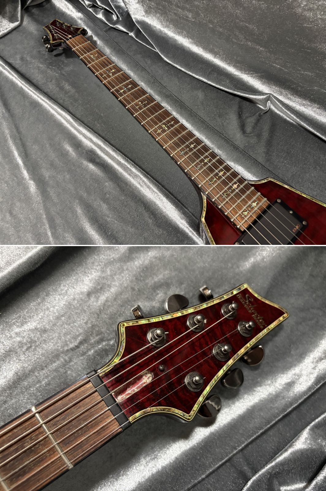Schecter AD-V-1-HR EMGピックアップ搭載 - メルカリ