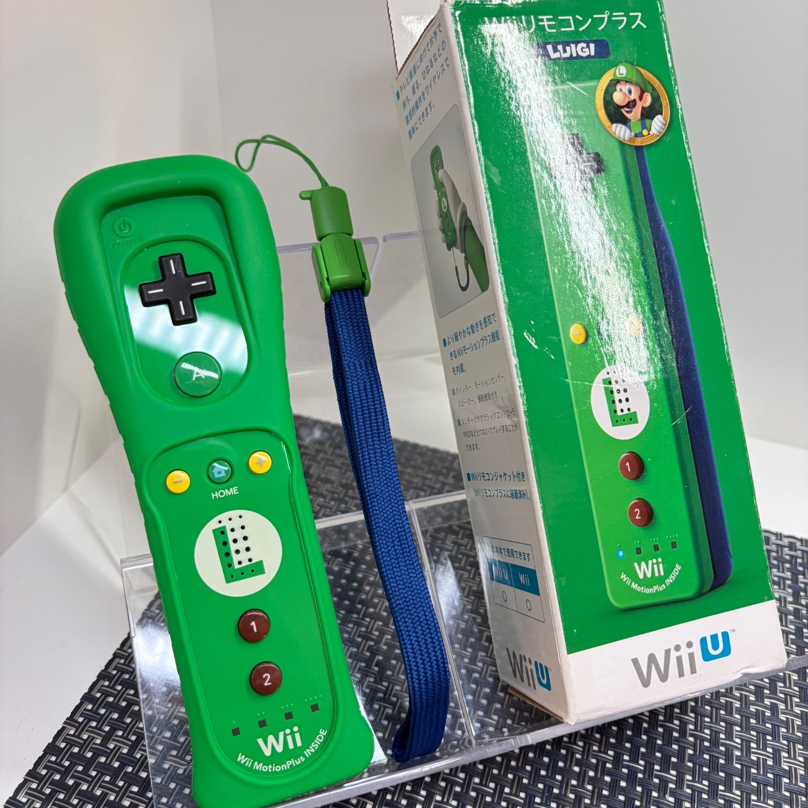 【フルメンテナンス】Wii WiiU リモコンプラス ルイージ 化粧箱付き b
