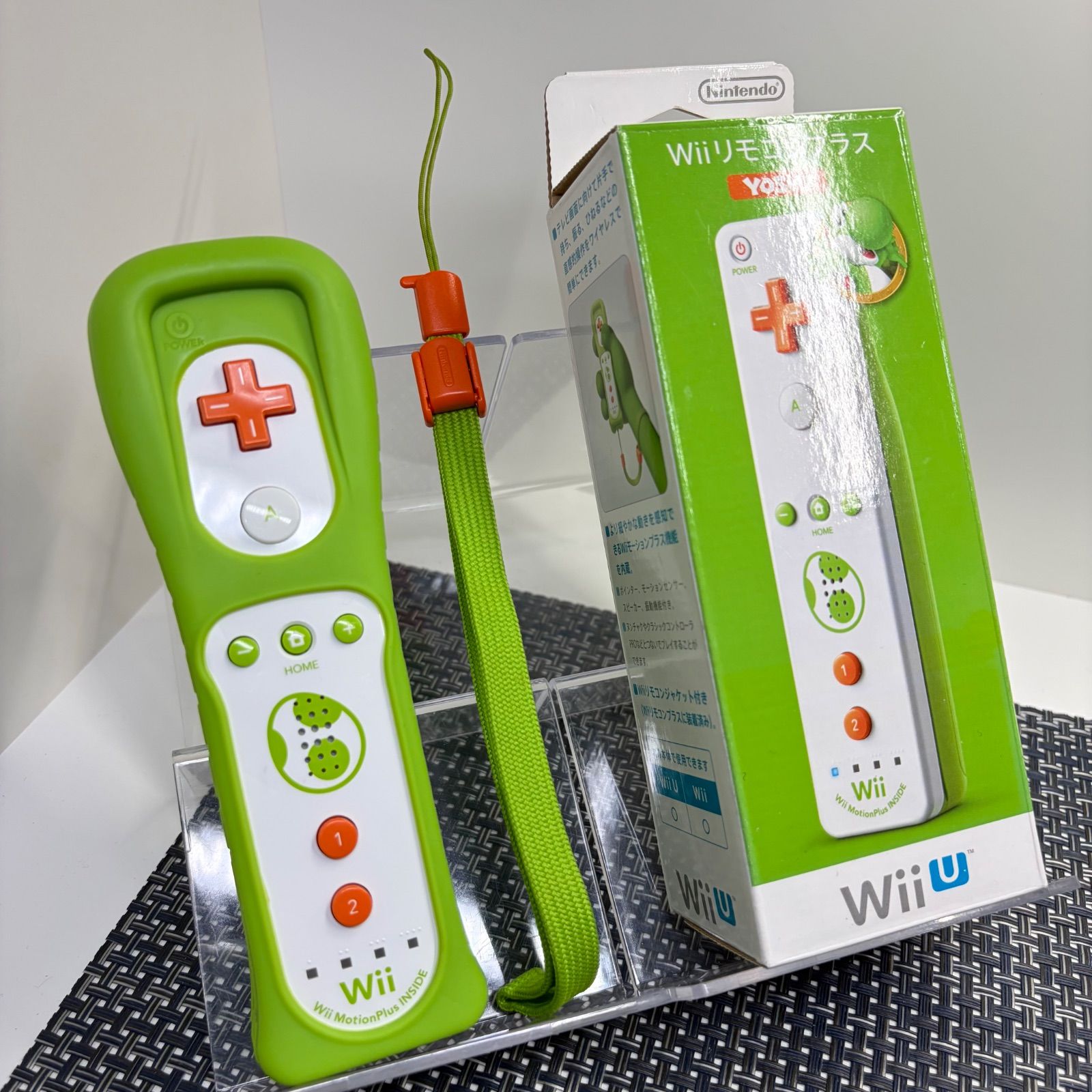 【フルメンテナンス】Wii WiiU リモコンプラス ヨッシー 化粧箱付き b
