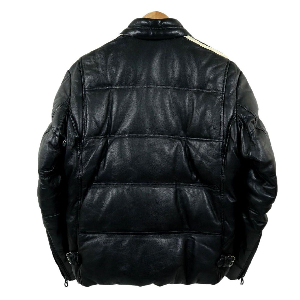 S3778】【羊革】SCHOTT ショット モーターサイクルダウンジャケット