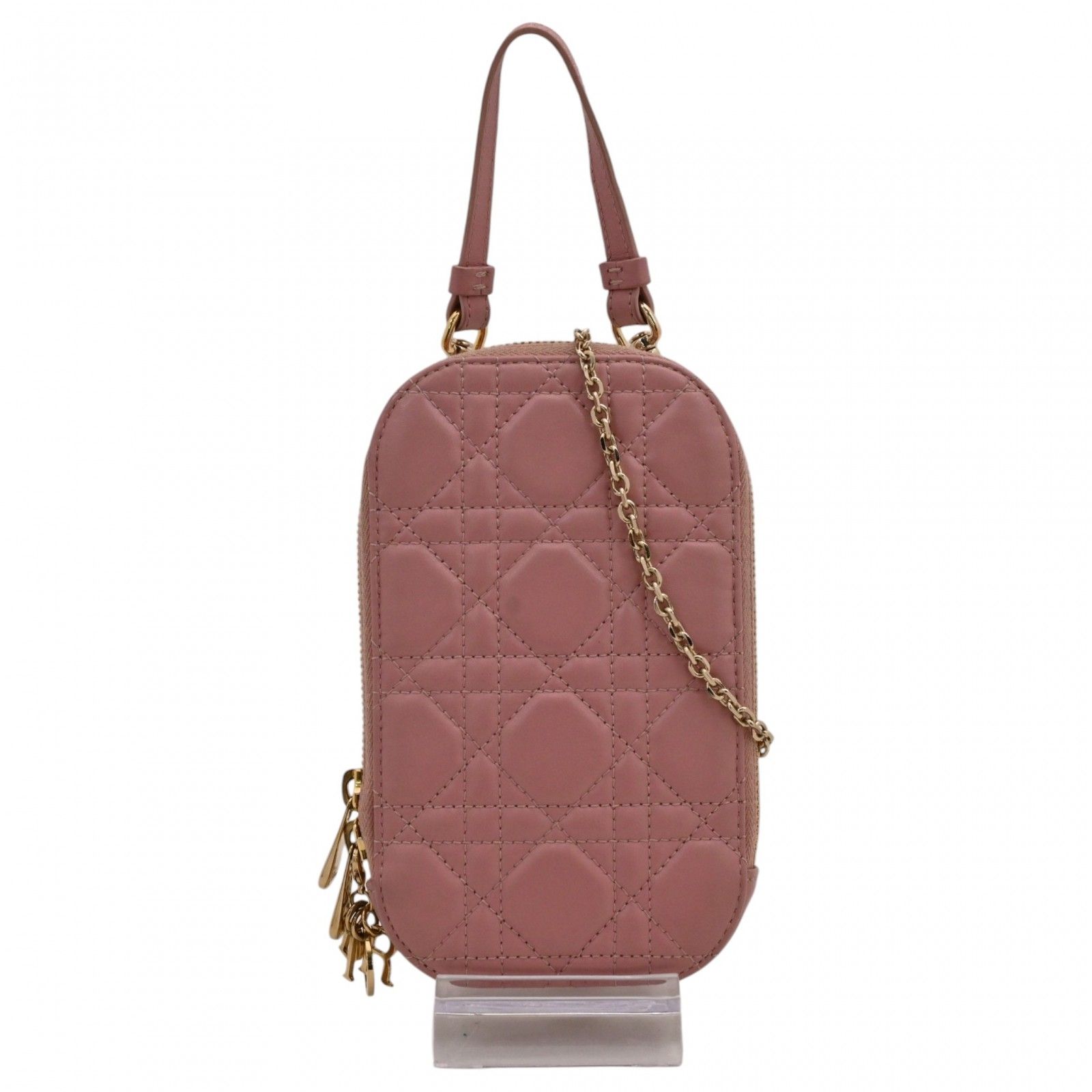 LADY DIOR フォンホルダー カナージュ ラムスキン 2way 【公式通販】