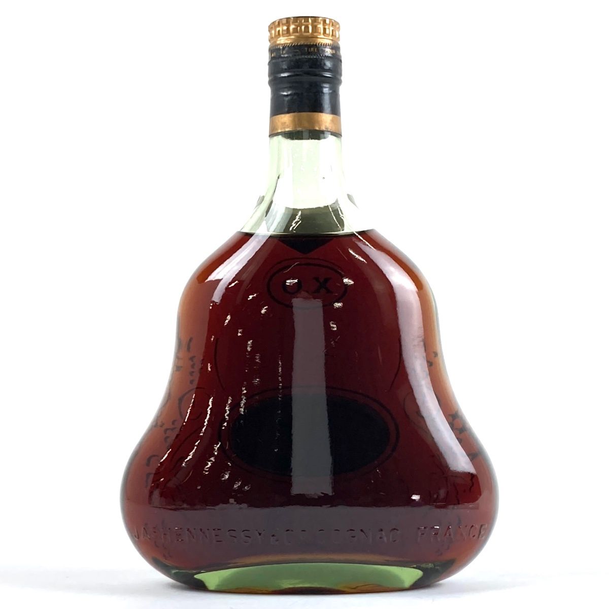 匿名発送】HennessyヘネシーXO 金キャップ グリーンボトル 古酒 【公式