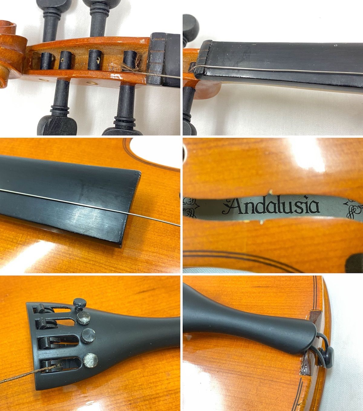 ZK358Andalusia アンダルシア バイオリン 弓・ケース付 弦楽器 演奏