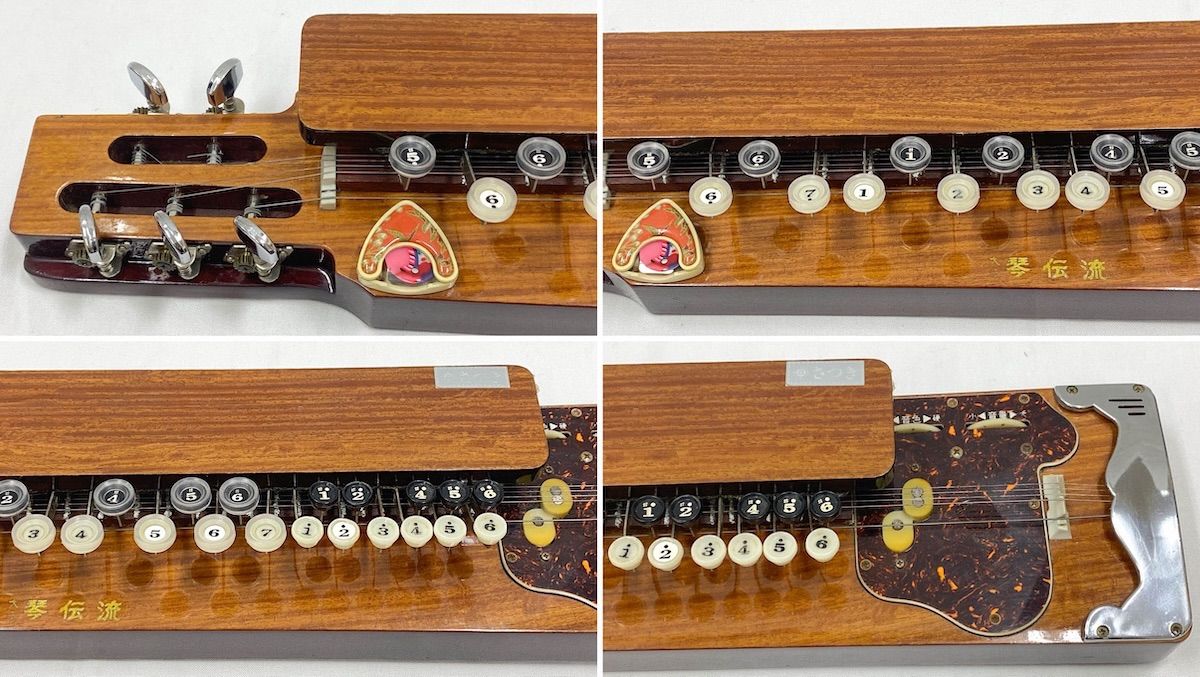 ZK359】大正琴 琴伝流 さつき ケース・コード付 訳あり 和楽器 伝統