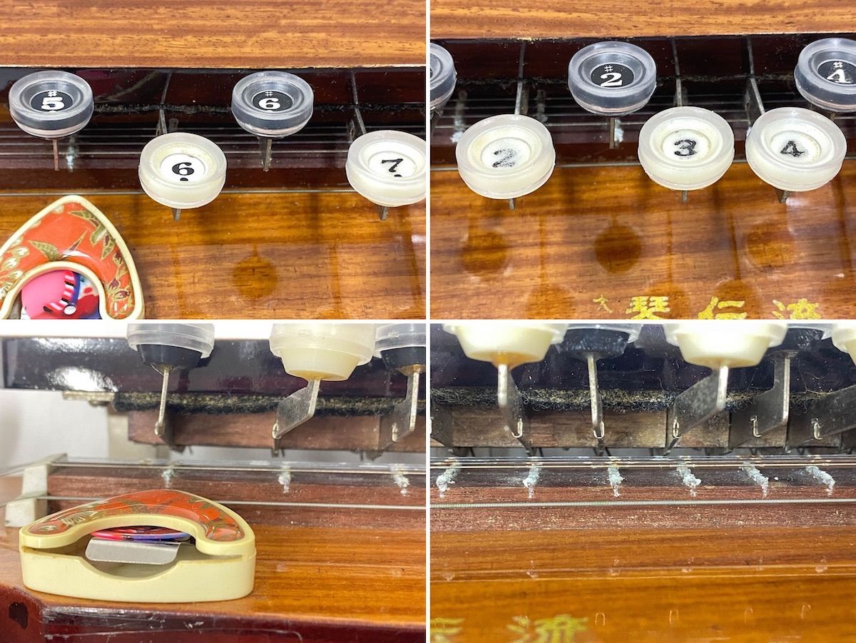 ZK359】大正琴 琴伝流 さつき ケース・コード付 訳あり 和楽器 伝統