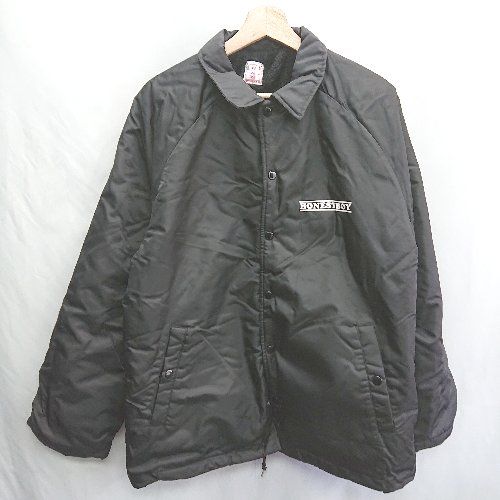 ◇ ⊇ HONESTBOY オネストボーイ chenge clothes coach jacket 長袖 ジャケット サイズL ブラック メンズ E 【1412260030762】