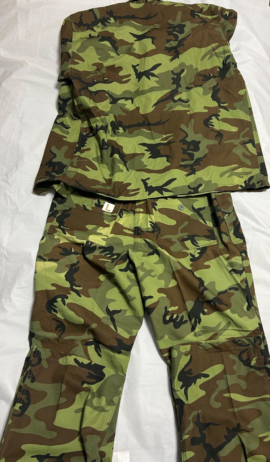 中古】南ベトナムレンジャー迷彩服 パステルリーフ迷彩 上下セット