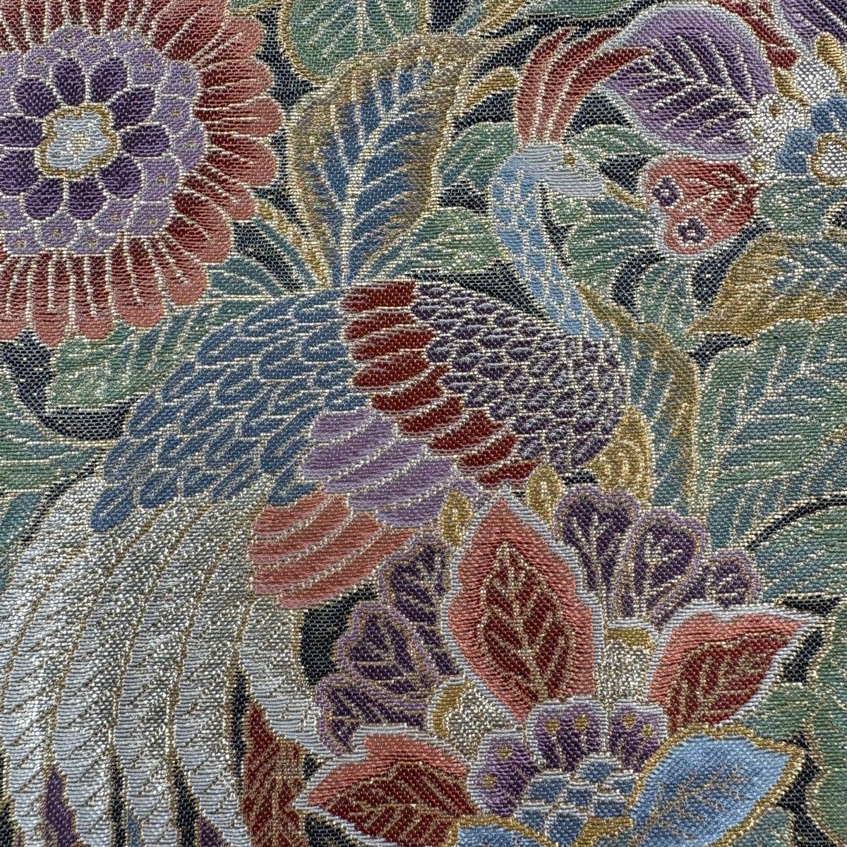 袋帯 中古 リサイクル 正絹 フォーマル 仕立て上がり 六通 植物文様 花 