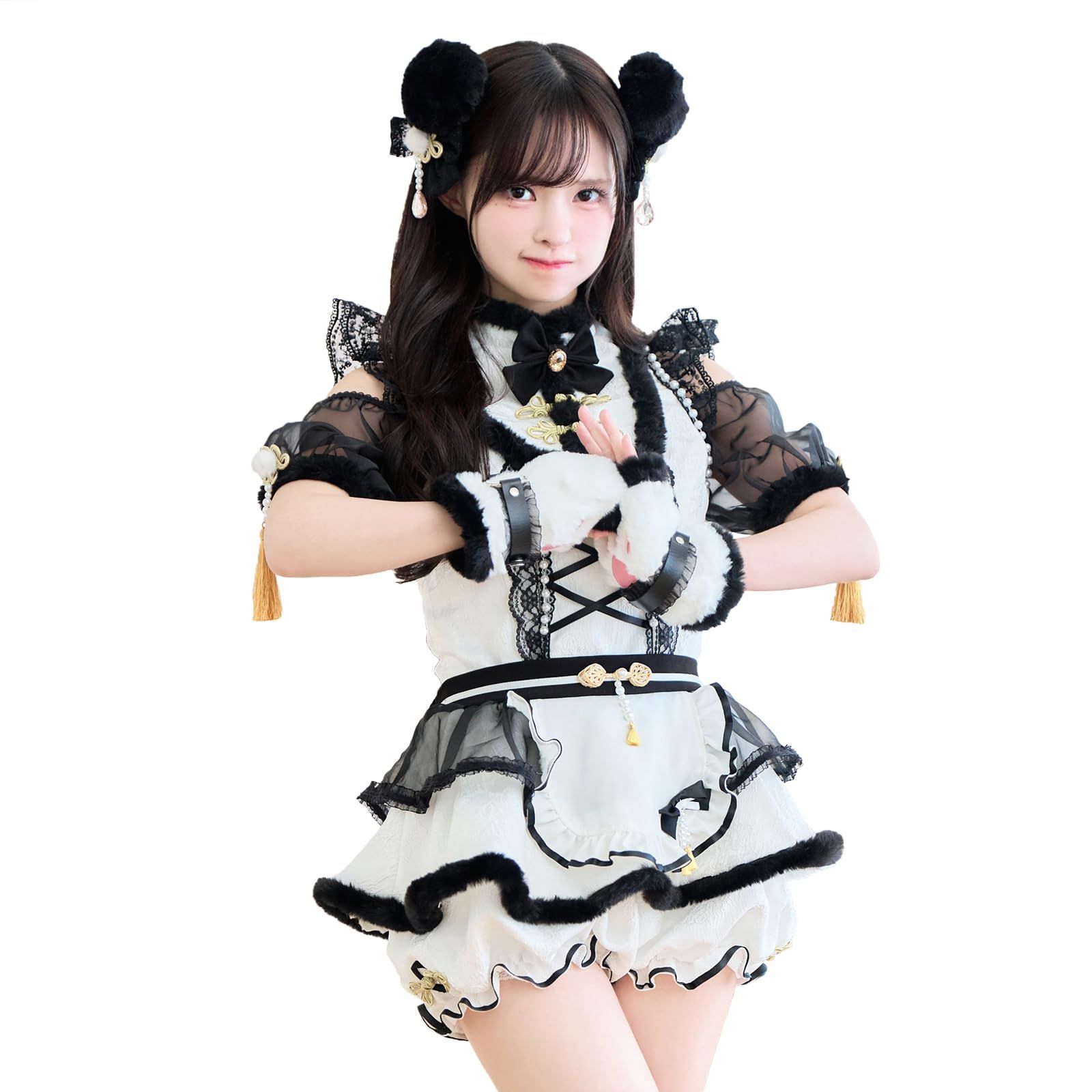 新品 [Malymoon] コスプレ チャイナ 和装 中国 アニマル 動物 パンダ