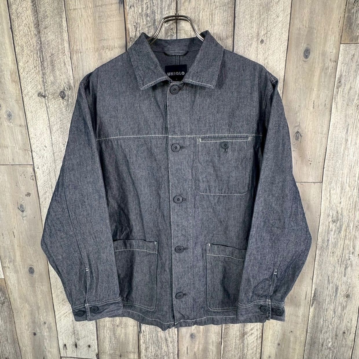 OLD UNIQLO 90s 紺タグ ユニクロ デニム ジャケット カバーオール 