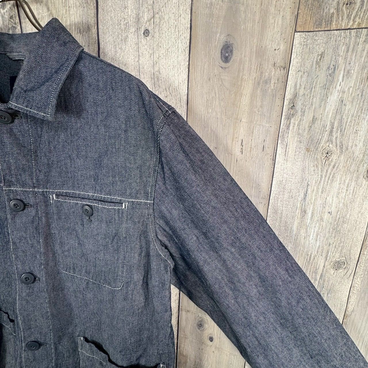 OLD UNIQLO 90s 紺タグ ユニクロ デニム ジャケット カバーオール 