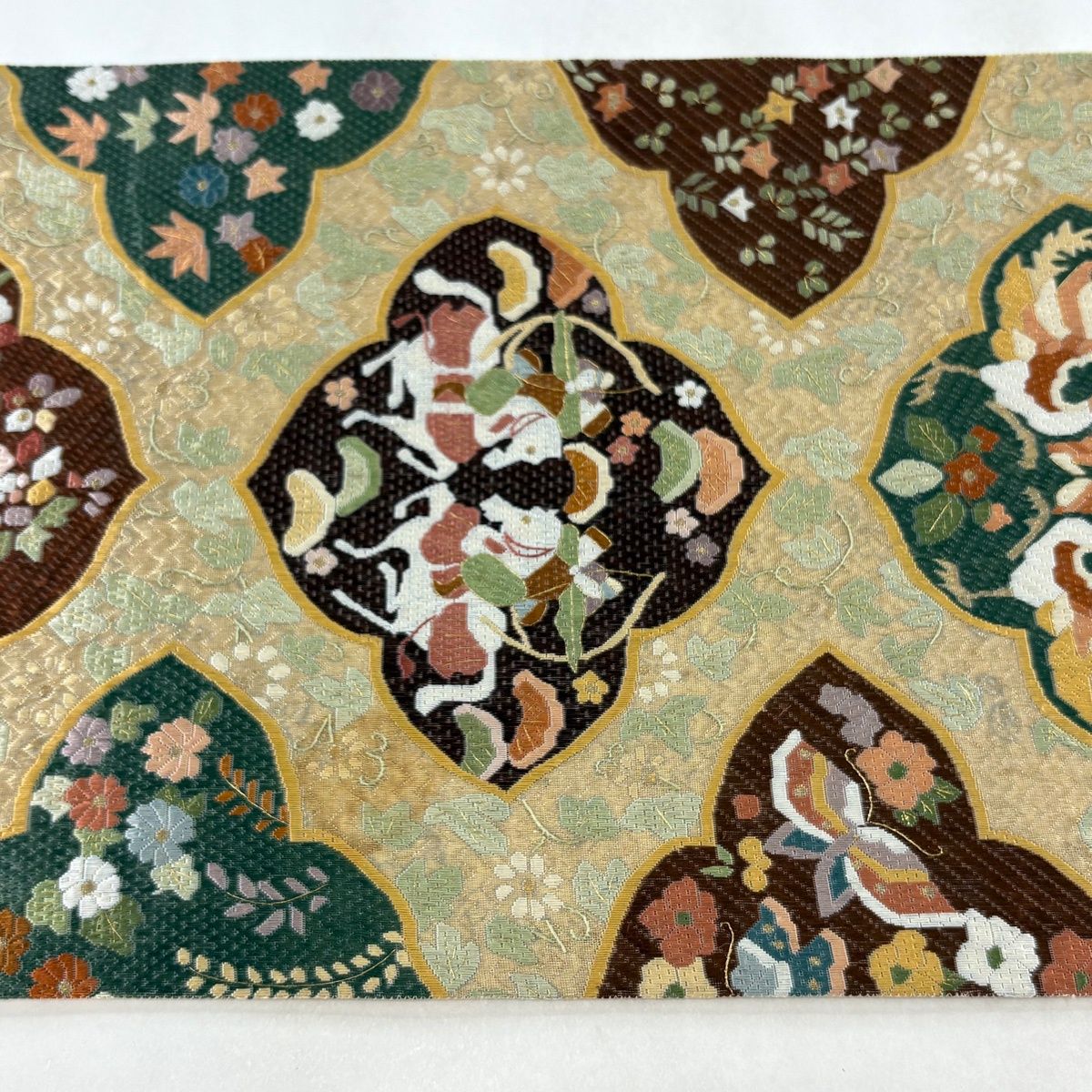 袋帯 秀品 全通 正絹 【中古】 美品】 袋帯 秀品 全通 正絹 【中古】の通販 by バイセル ラクマ店｜ラクマ