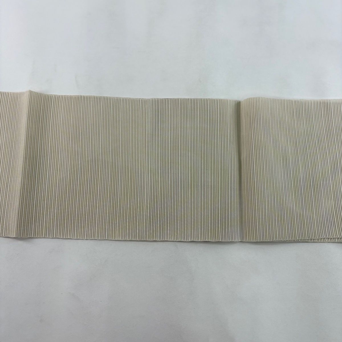 美品】 名古屋帯 秀品 夏帯 絽 草花 芝 金銀糸 灰茶 正絹 【中古 