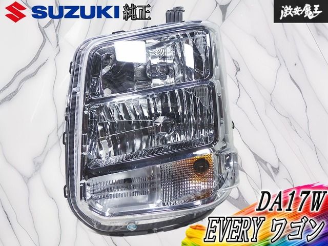スズキ 純正 DA17W エブリィ ワゴン HID ヘッドライト ヘッドランプ 左 