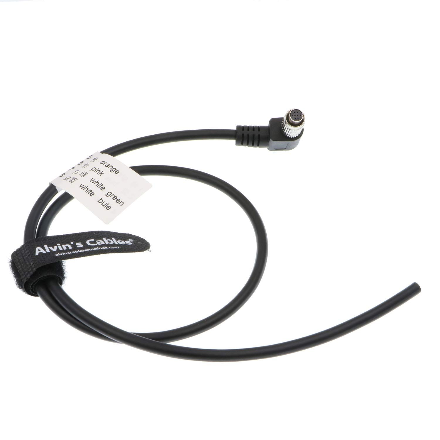 新品 Alvin's Cables HR25-7TP-8S Hirose 8ピン メス 直角からオープンエンド ハイフレックスケーブル IDS、DAHENG Imaging、Allied Vision GigE産業用カメラ用 1m| 39.4インチ