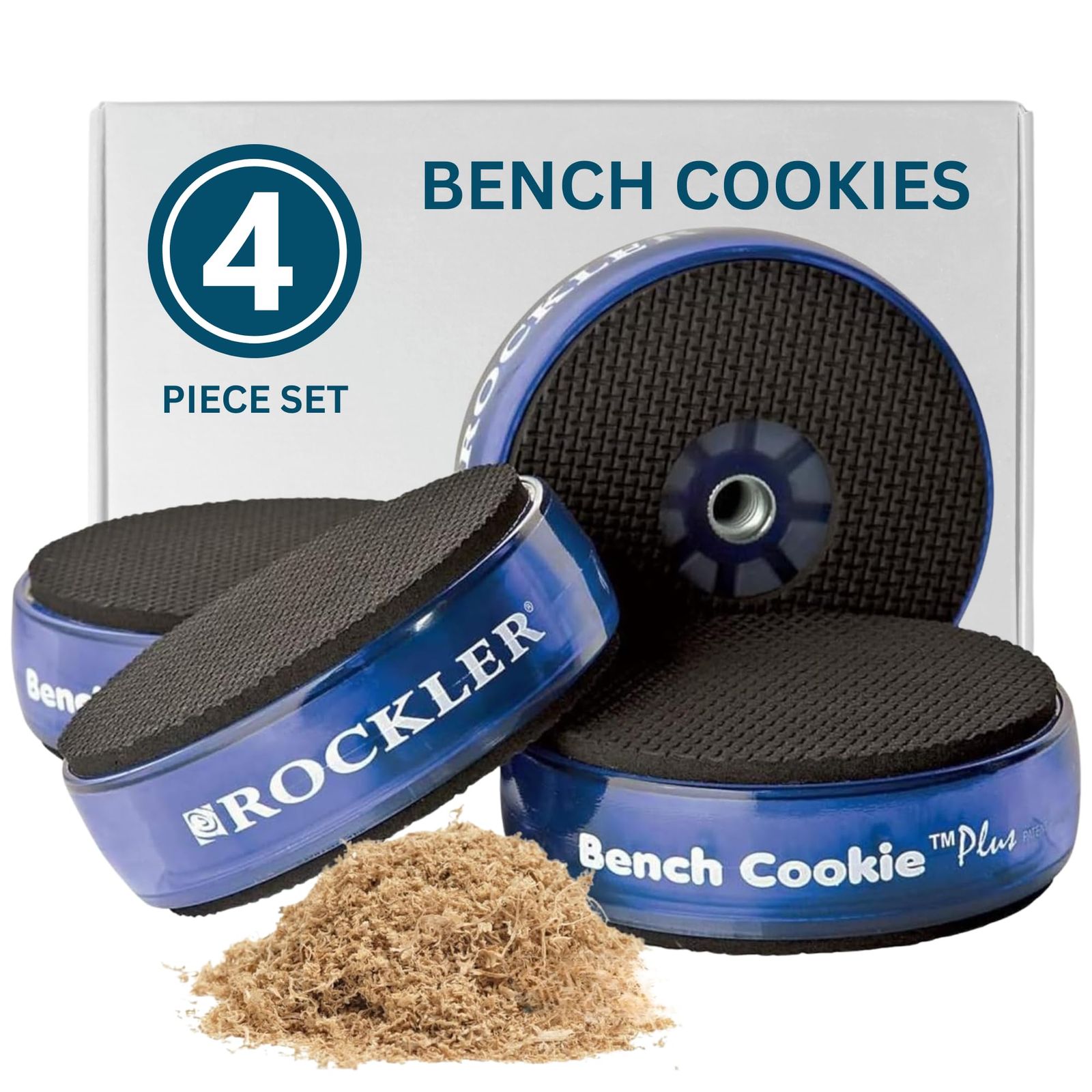 新品 Rockler ワークベンチ クッキープラス ワークグリッパー (4パック) ベンチクッキー ワークピースを傷やベンチトップの破片から保護 - ほとんどの平均サイズのパネルに対応する木工キット