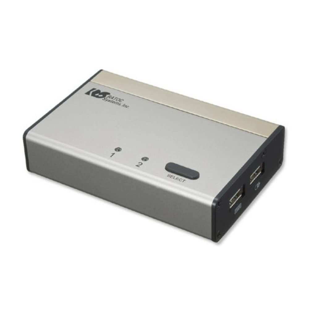 新品 ラトックシステム パソコン自動切替器 USB接続DVI/Audio対応(2台用) REX-230UDA