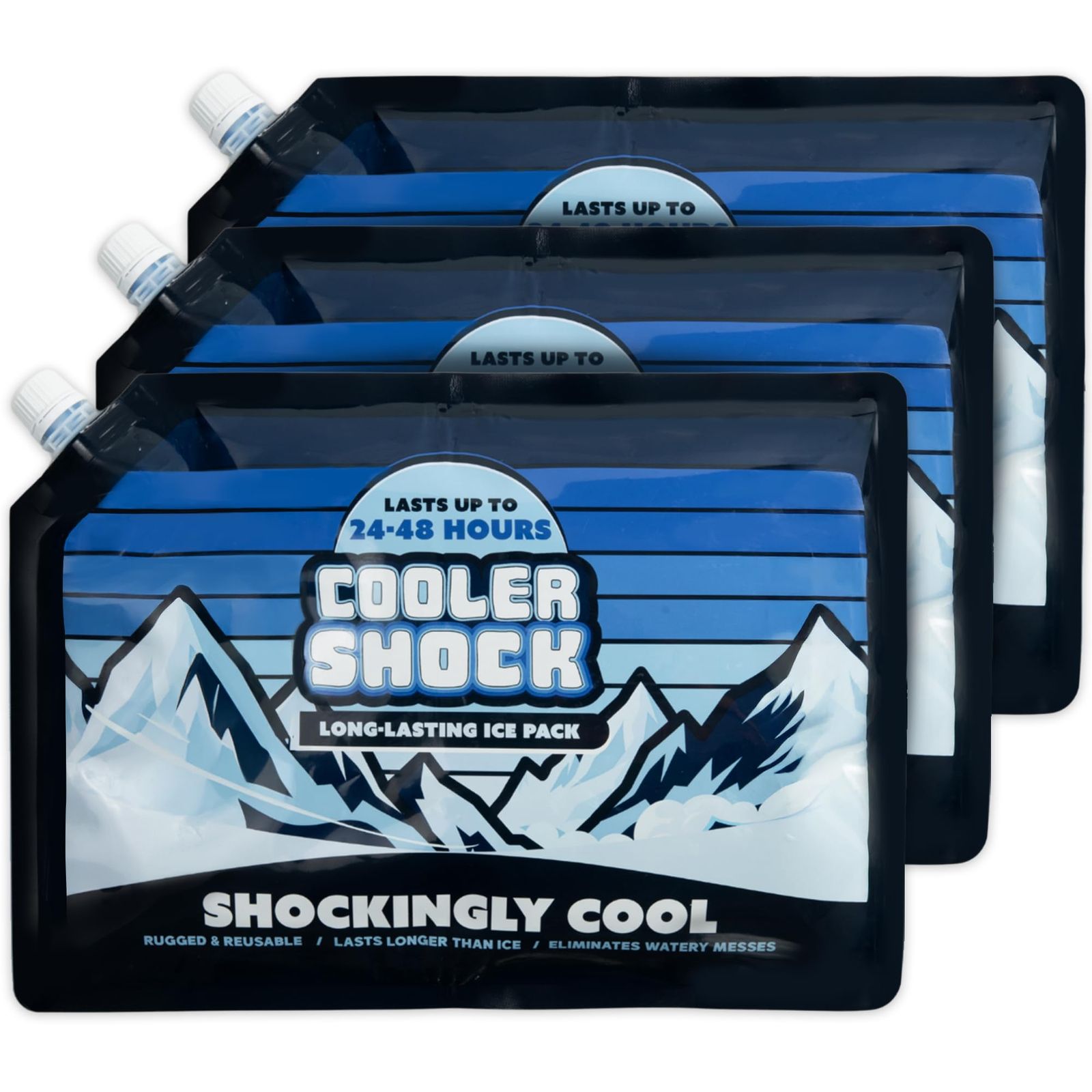 新品 保冷剤 Cooler Shock（クーラーショック） Lサイズ 3個セット 繰り返し使用可 -7.8℃をキープ