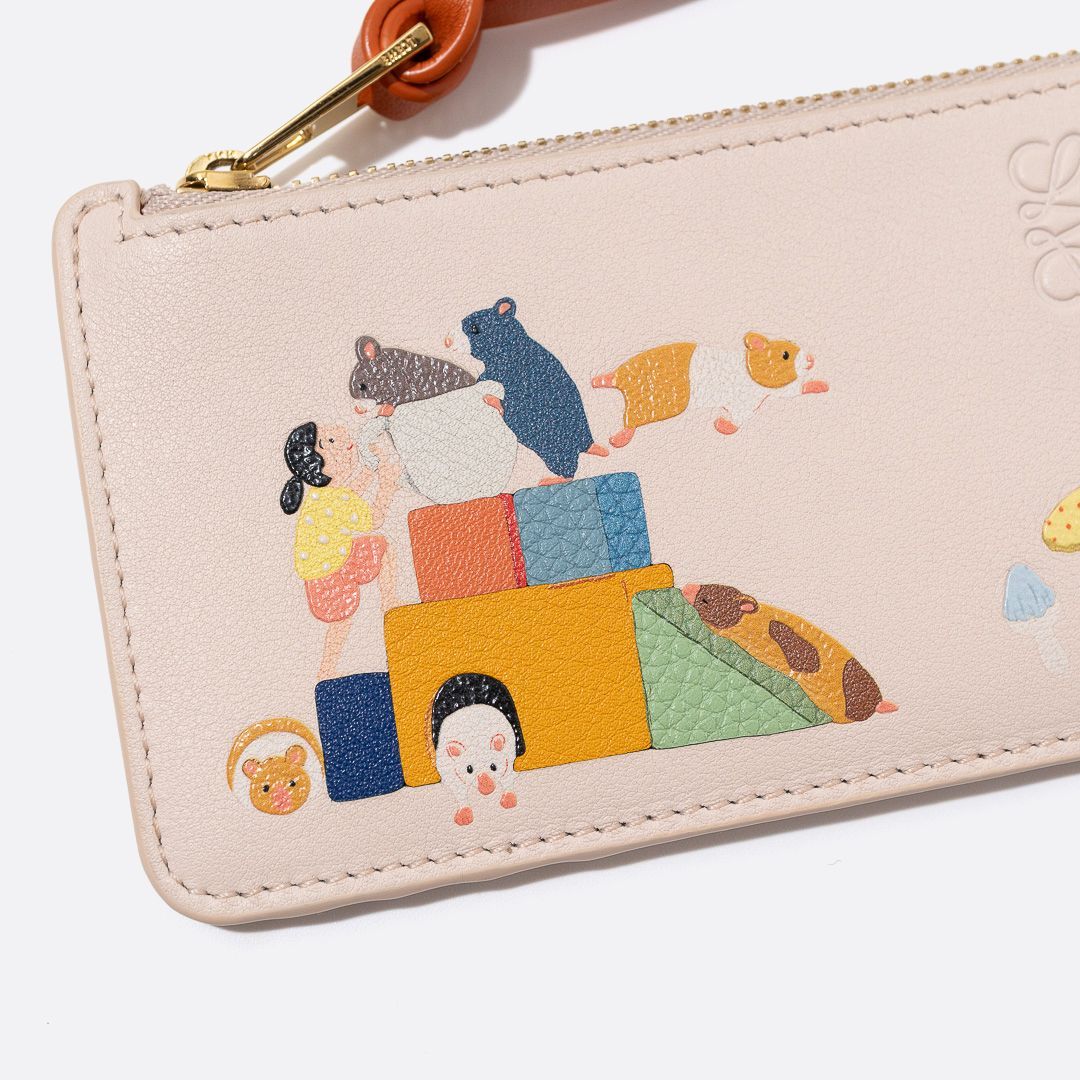 LOEWE x Suna Fujita ハムスター コインカードホルダー ピンク 