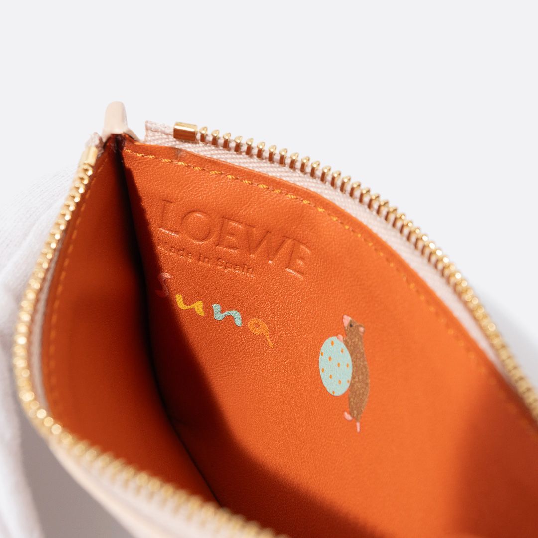 LOEWE x Suna Fujita ハムスター コインカードホルダー ピンク