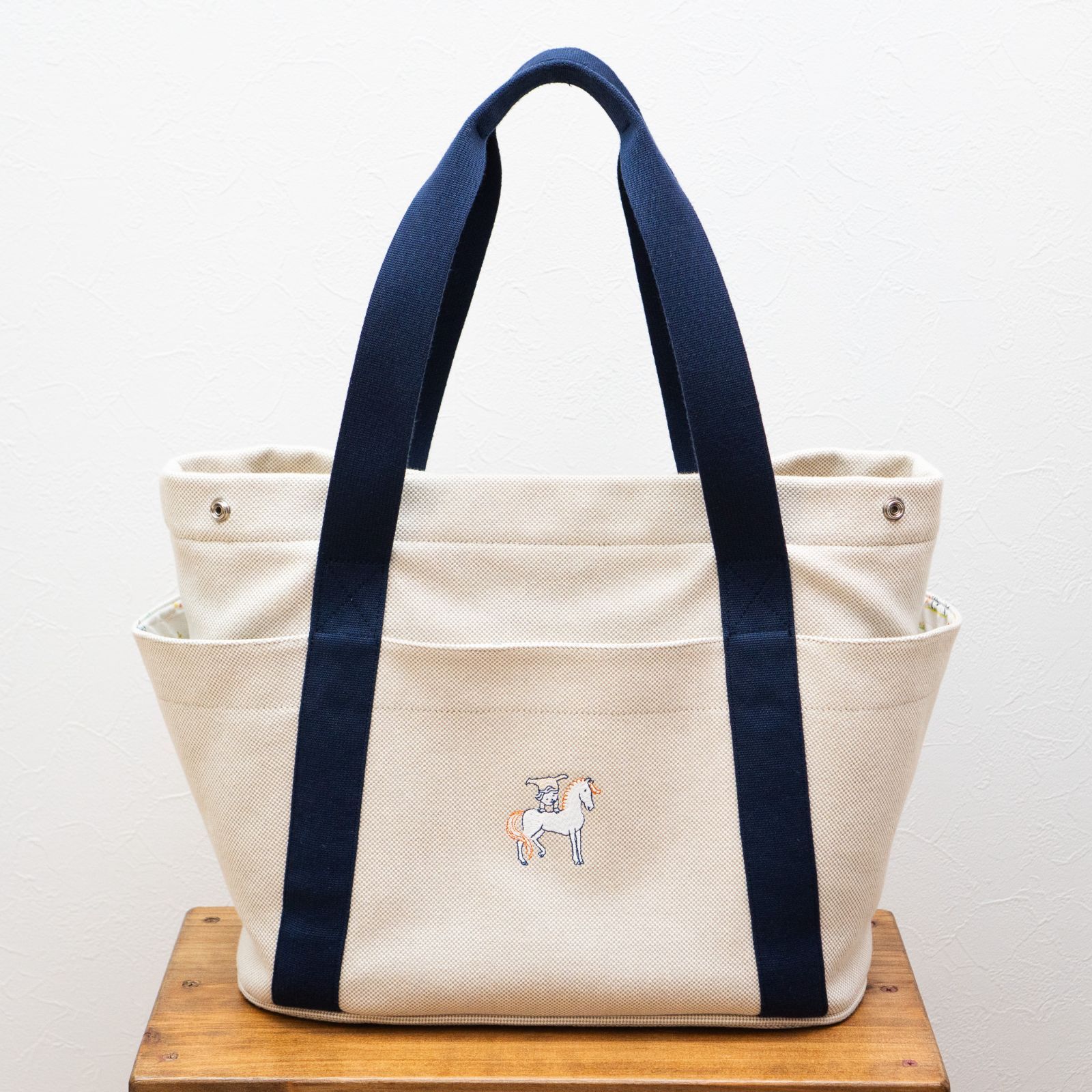 Hermès エルメス マザーズバッグ トートバッグ ガブリオル ネイビー