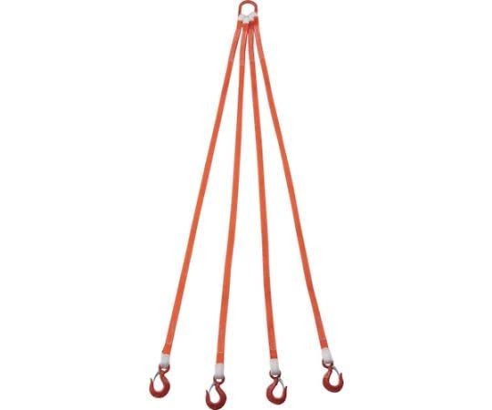 新品 4本吊ベルトスリングセット 25mm幅X2m 吊り角度60°時荷重1.72t(最大使用荷重2t) G25-4P20-1.72