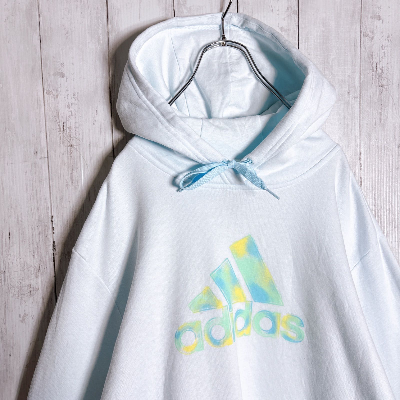 まとめ購入大歓迎】adidas ミントカラー ウォッシュブルー スウェット 