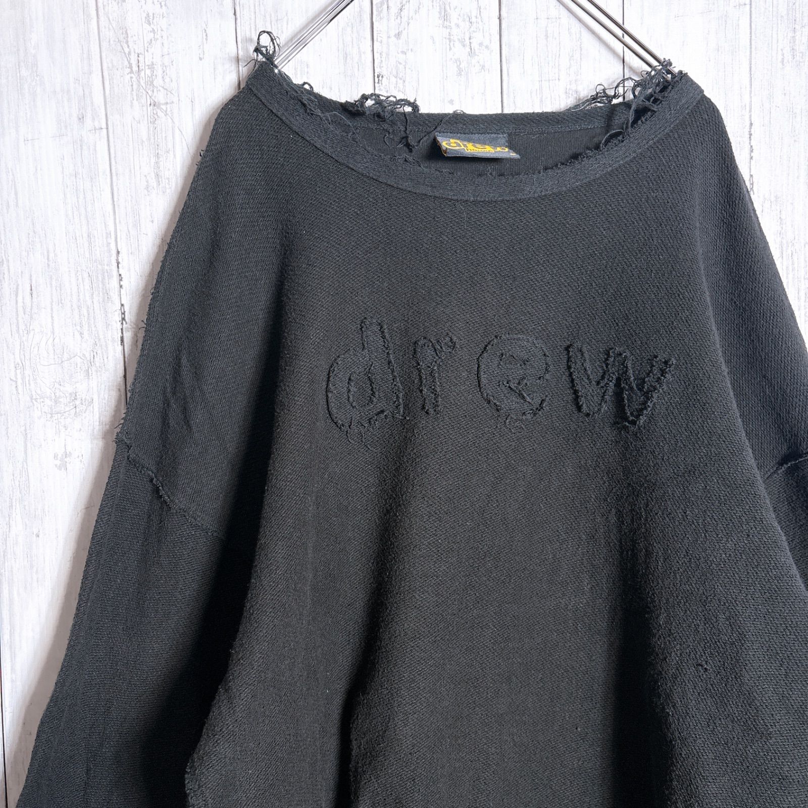 海外モデル】ドリューハウス drew house シャドーロゴ ダメージ 