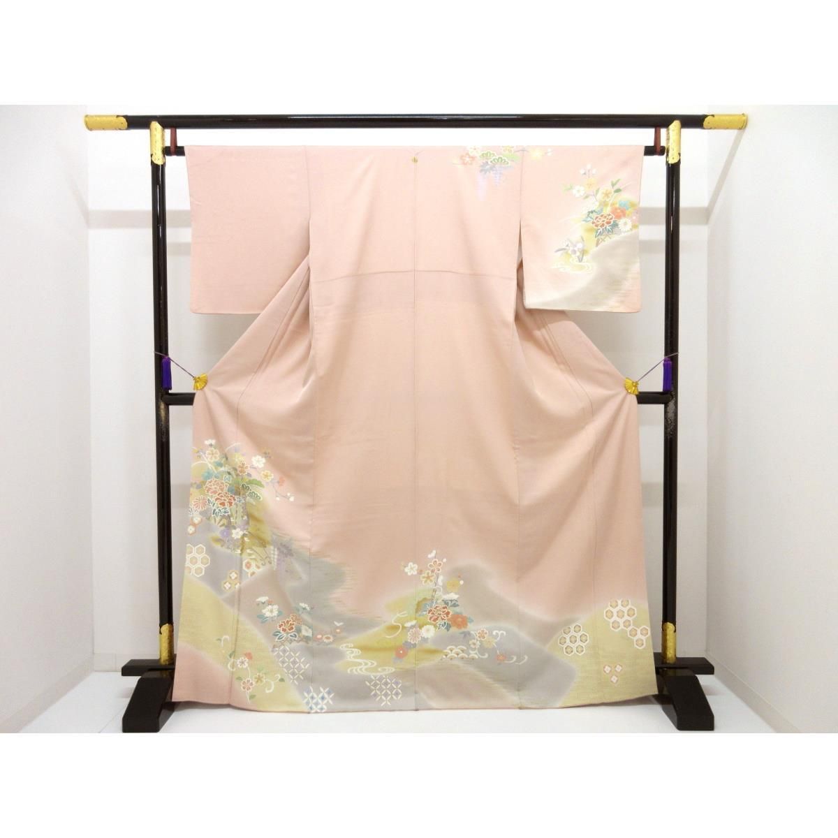 訪問着 友禅金彩加工 ボカシ染 - メルカリ 2048 ボカシ染訪問着 袷単品