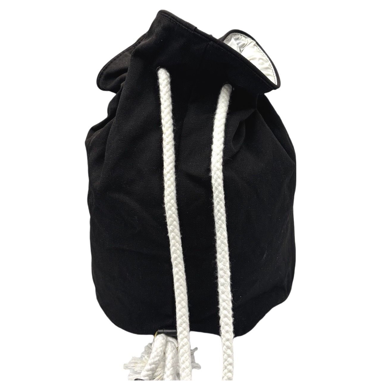 CHANEL ノベルティ キャンバス地　ブラック ショルダーバッグ 巾着 良品✤【CHANEL／シャネル】巾着バッグ／ショルダーバッグ キャンバス