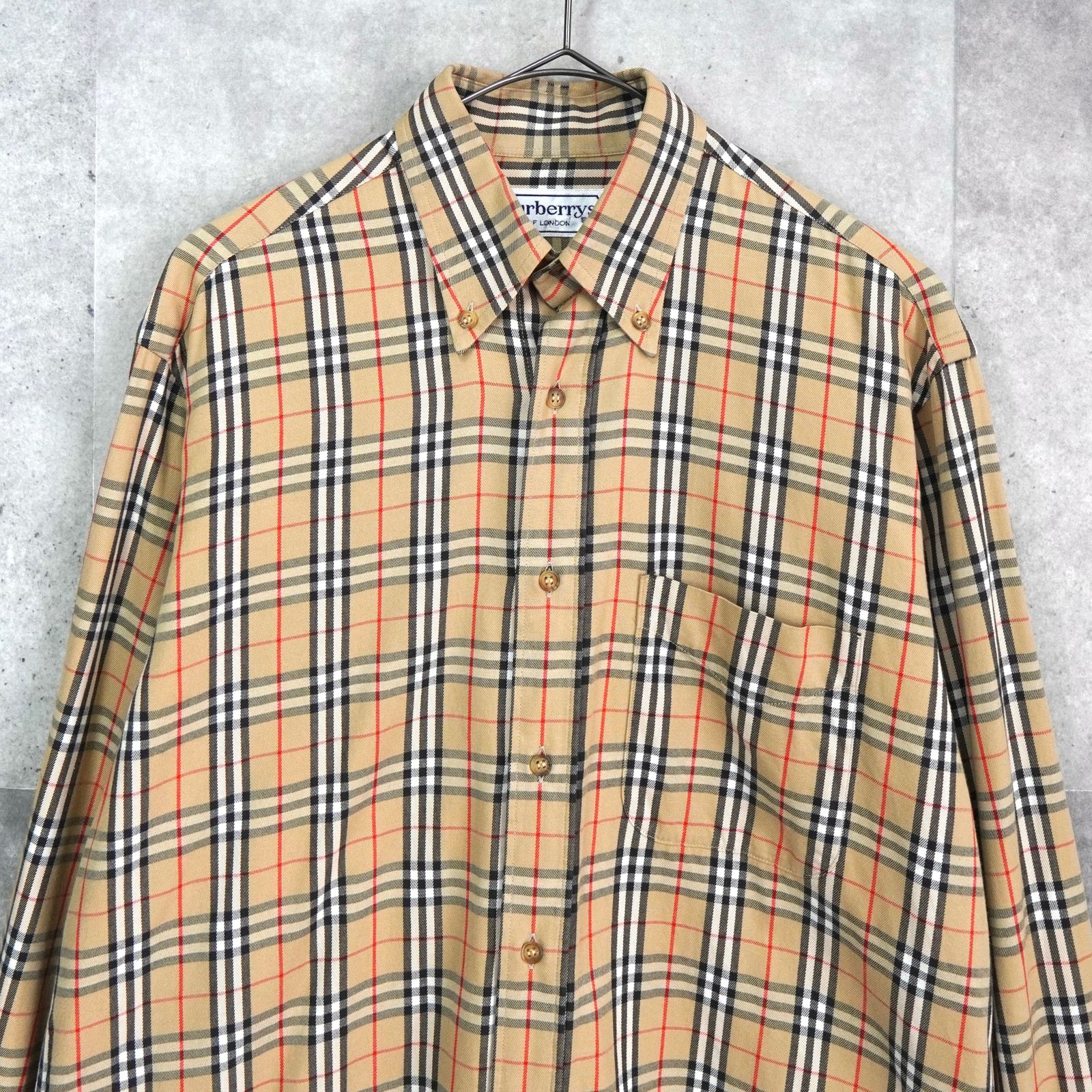 バーバリー シャツ BURBERRY Burberryバーバリーノバチェック長袖bd 