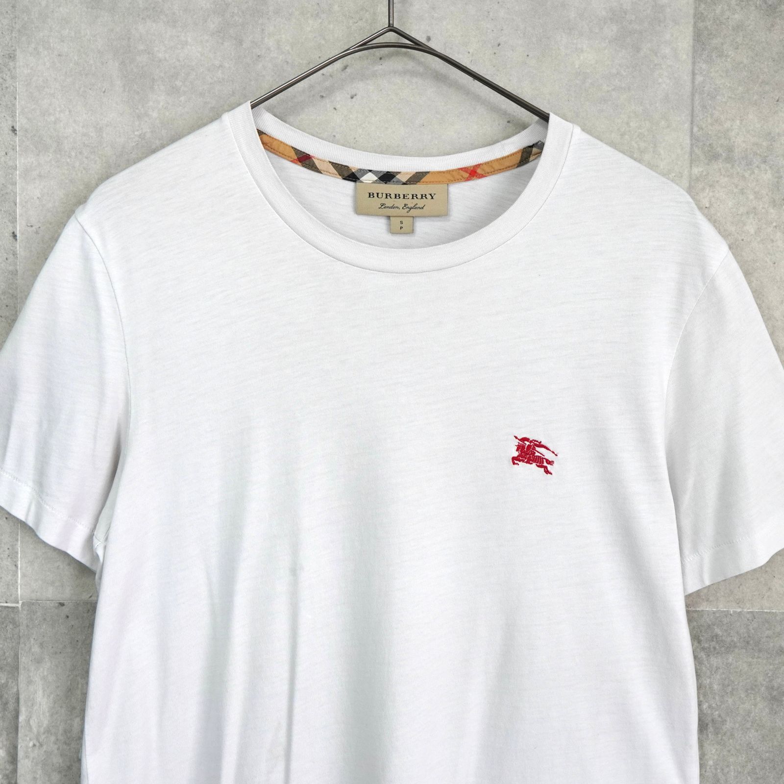 バーバリー ロンドン イングランド ホースロゴ Tシャツ ホワイト 