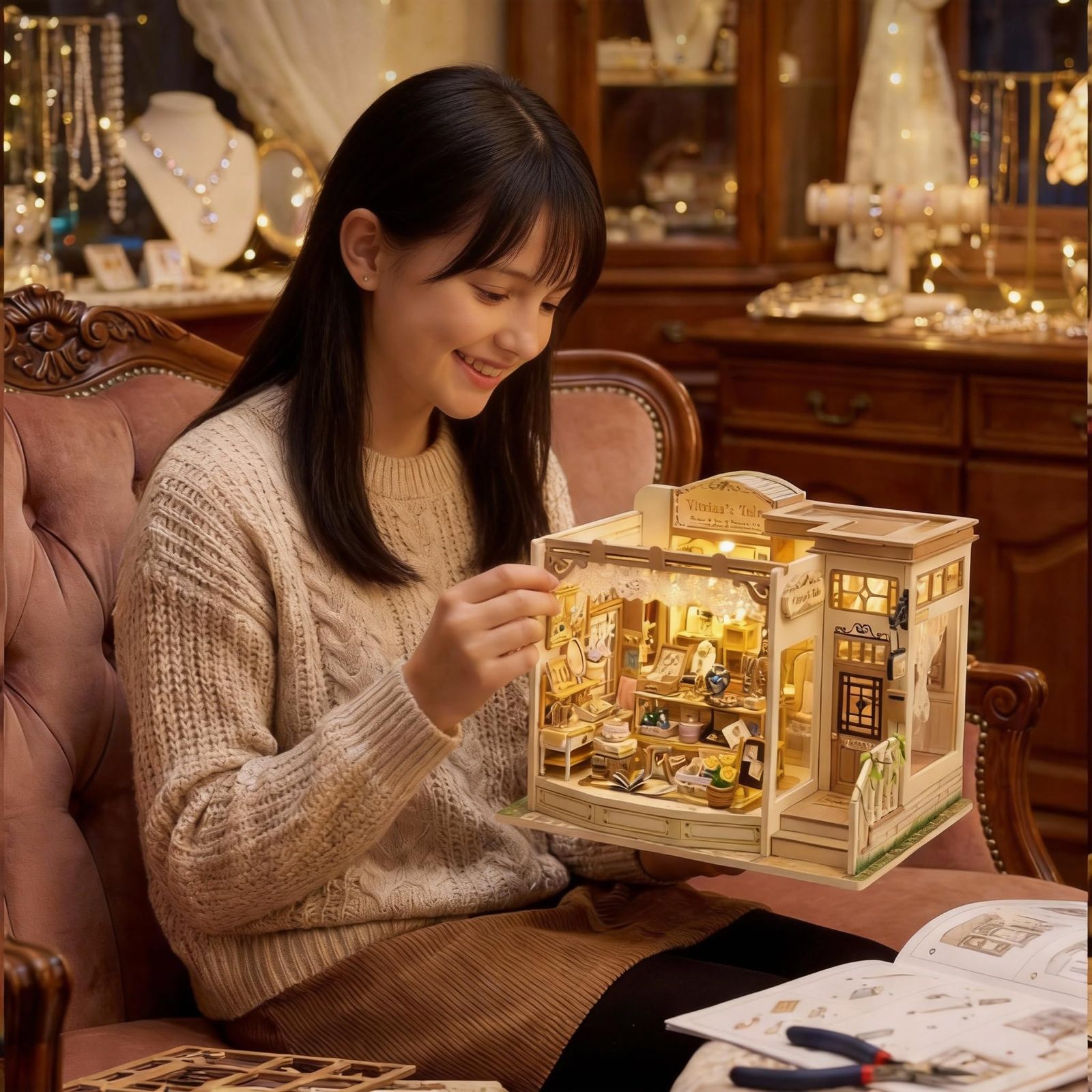 新品 【Pixie Curio 正規品】ミニチュアハウス キット ドールハウス 1