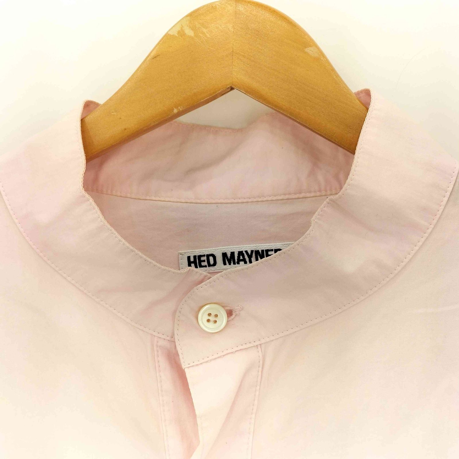 ヘドメイナー HED MAYNER STAND COLLAR SHIRT スタンドカラー シャツ