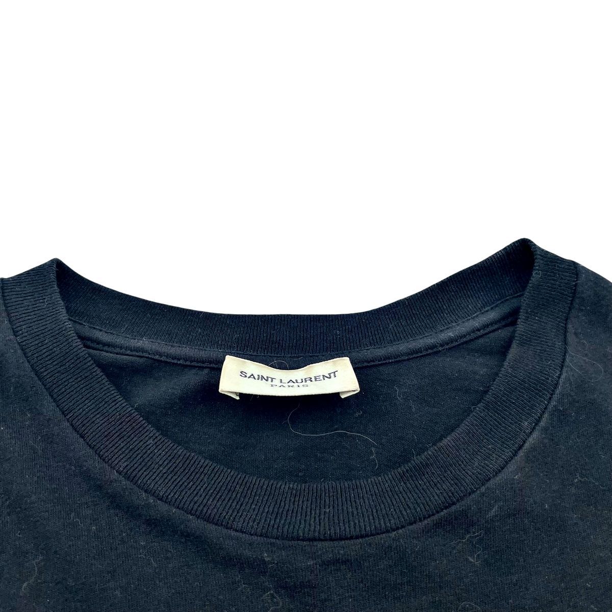 中古】Saint Laurent サンローラン YSLエンブイダリー クロップドT