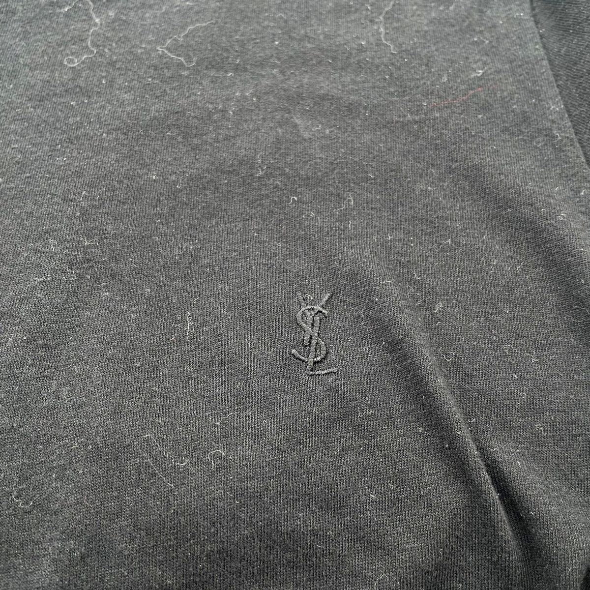 SAINT LAURENT - サンローランパリ  693298 Y2ZJ2 ロゴエンブロイダリークロップドTシャツ レディース XS 中古】Saint Laurent サンローラン YSLエンブイダリー クロップドT