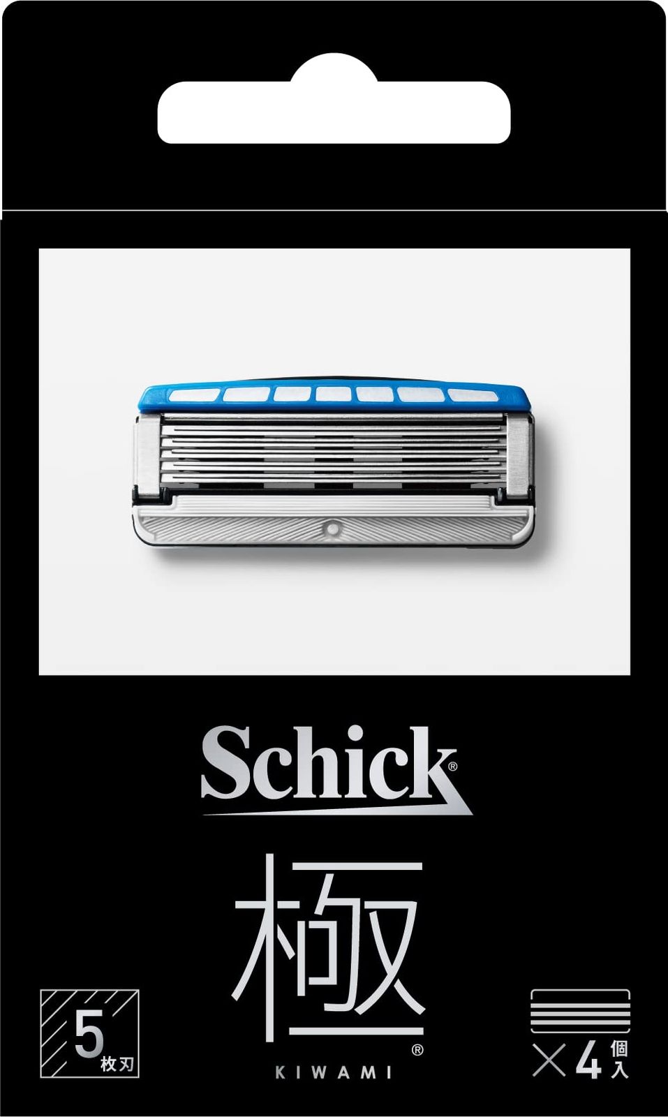 Schick(シック) 極 KIWAMI 5枚刃 替刃(4コ入) 髭剃り カミソリ [新モデル]