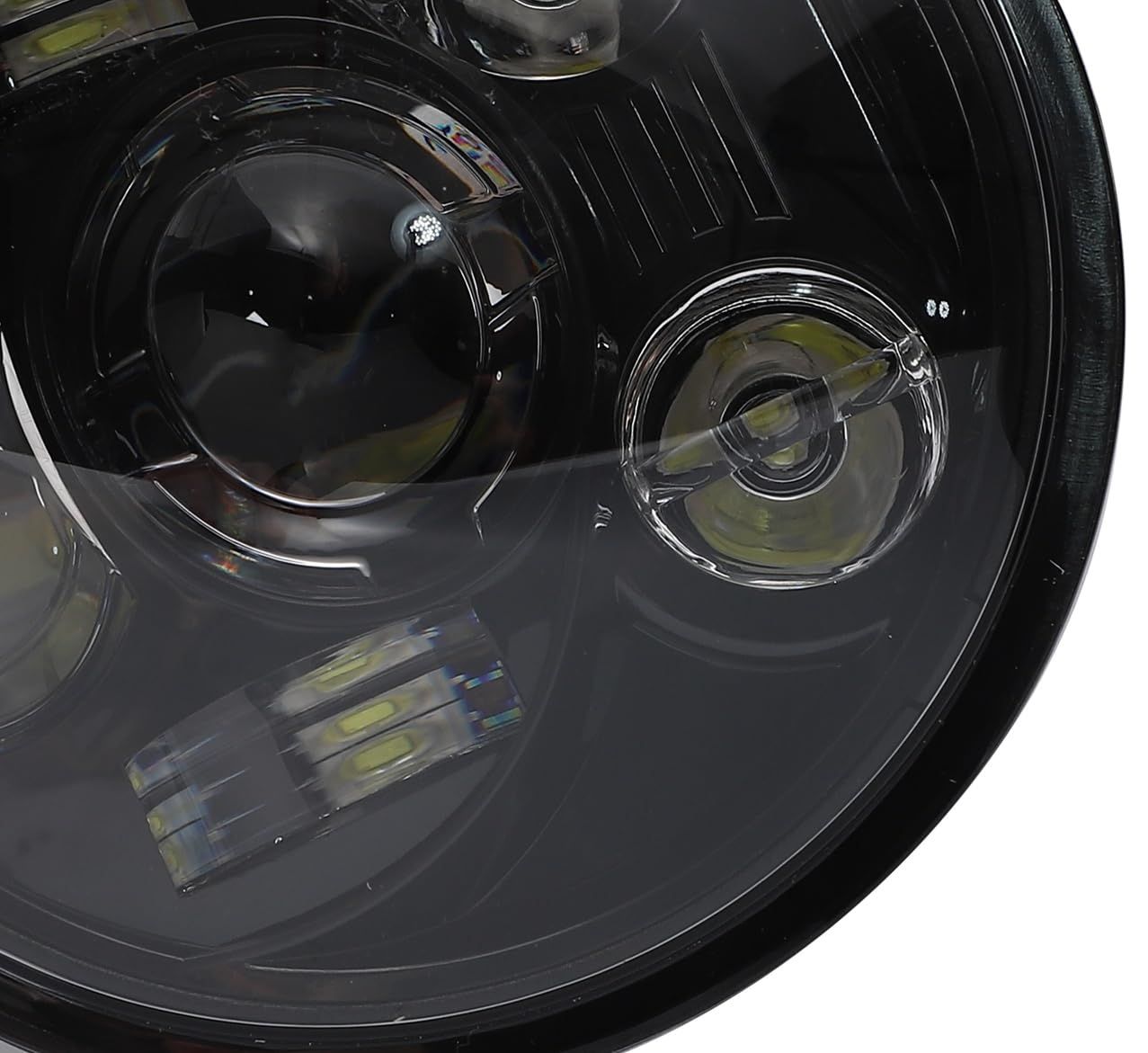 ハーレー LEDヘッドライト 5 3/4インチ 5.75 ブラック 黒 スポーツ 