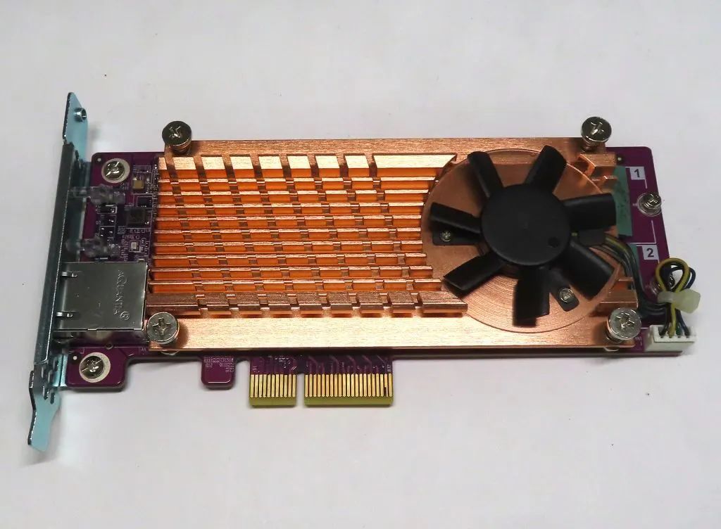 【中古】PCハード QNAP PCIe M.2拡張カード[QM2-2S10G1TA]