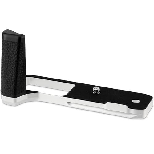 Haoge ハンドル ハンドグリップ 富士フイルム GFX100RF カメラボディ用 L字型グリップブラケット シルバーボトム クイックリリースプレートa b671f698