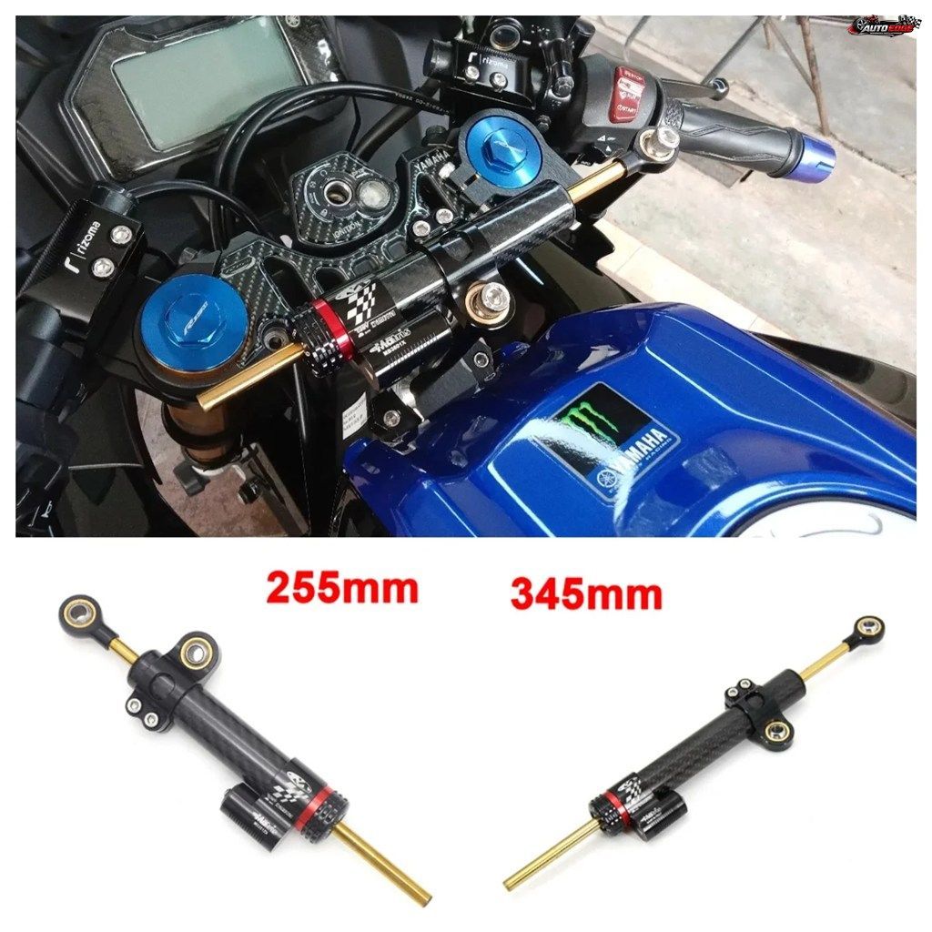 オートバイ用汎用調整式ダンパーステアリング 252mm～342mm カワサキ 