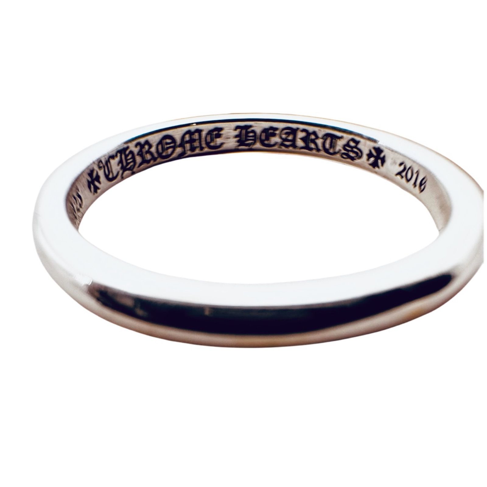 CHROME HEARTS】クロムハーツ バブルガムリング プレーン SV925 9号