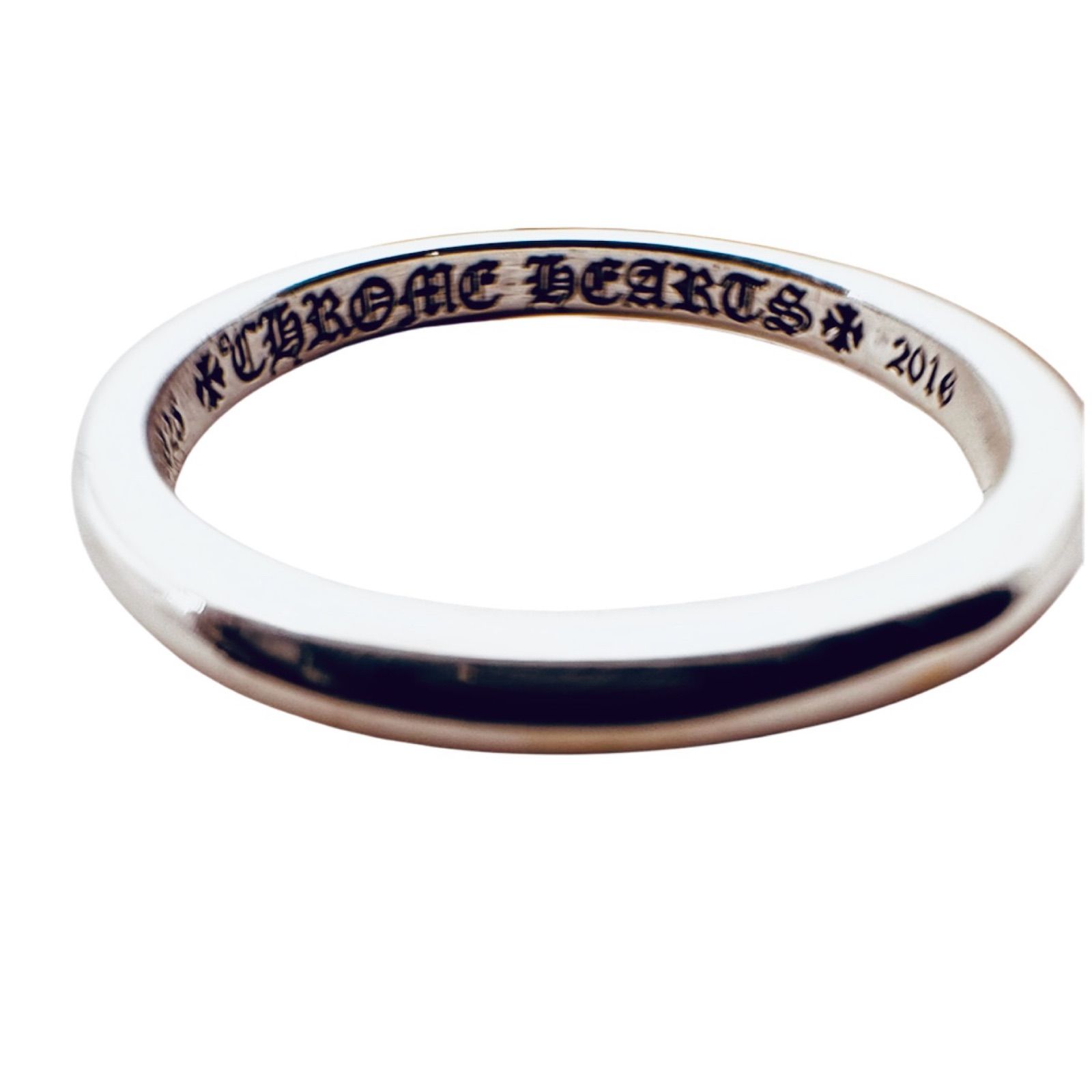 CHROME HEARTS】クロムハーツ バブルガムリング プレーン SV925 9号
