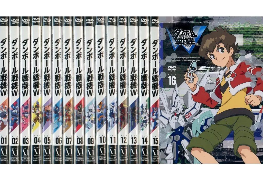 中古】アニメ レンタルアップDVD ダンボール戦機W 単巻全16巻セット