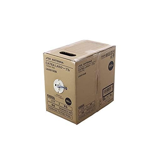 【新品・2営業日で発送】DXアンテナ CAT6A LANケーブル(100m／ブルー) L6AS100B