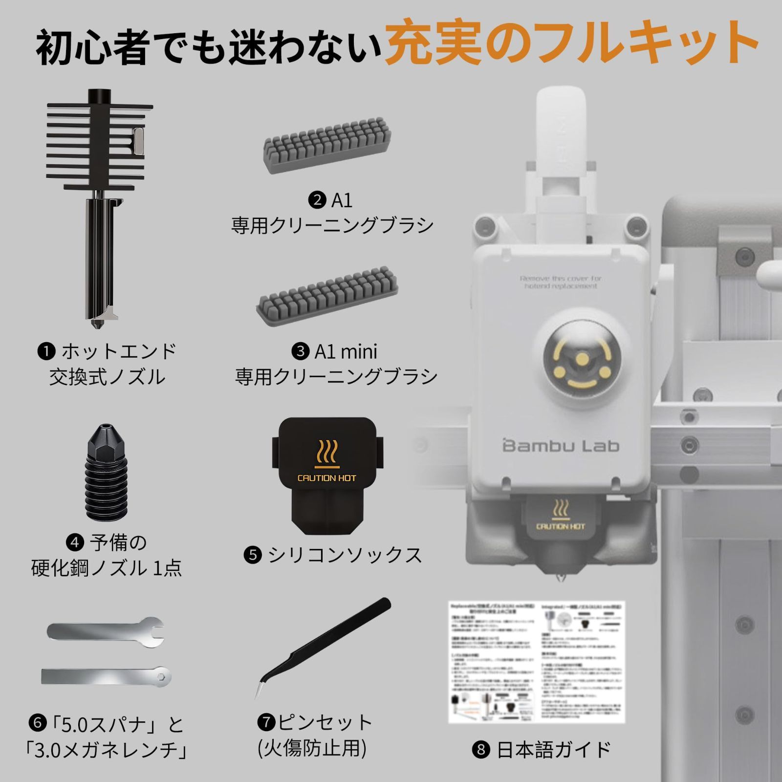 Bambu Lab A1 mini ノズルキット 4種セット - メルカリ