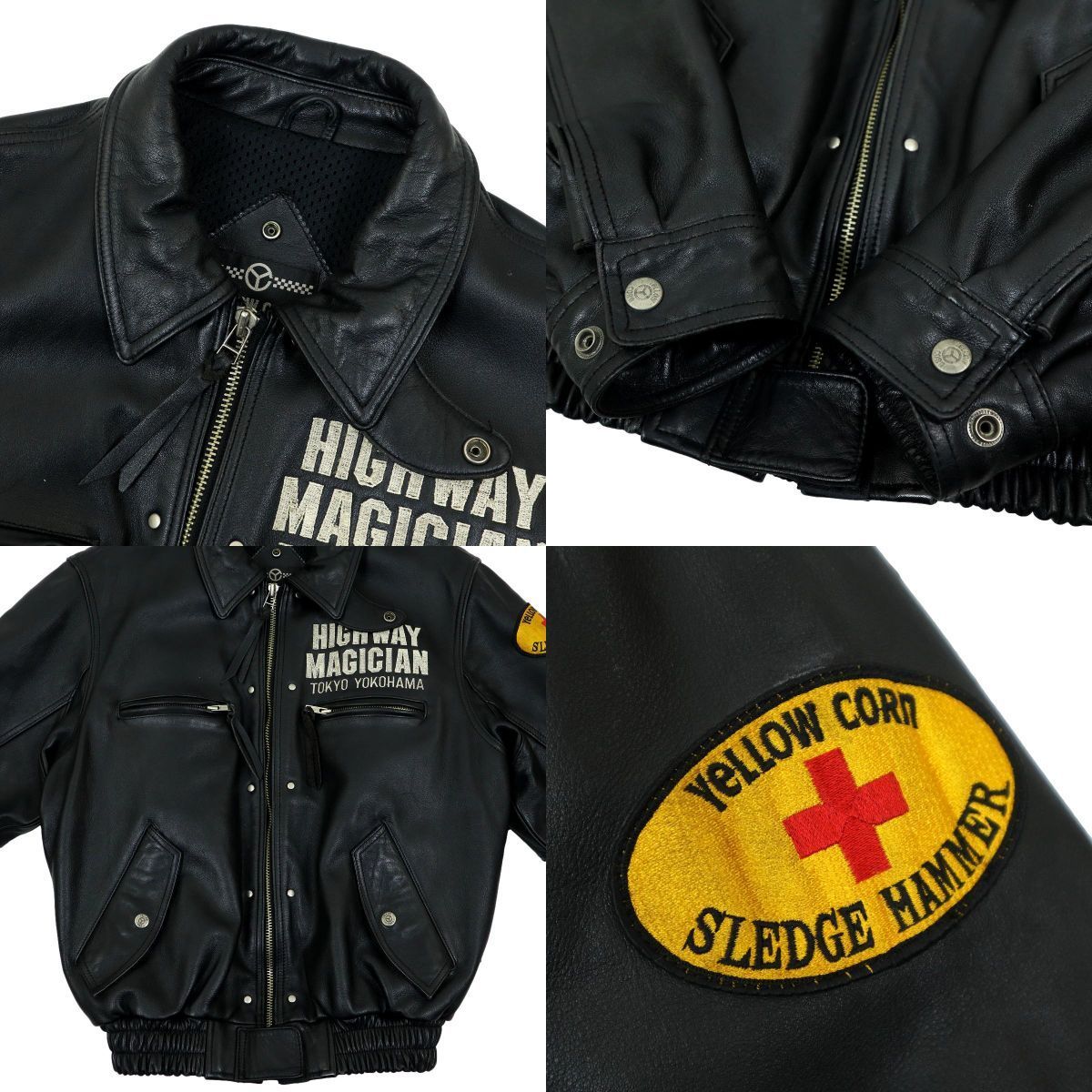 T299】【美品】【ライナー付】YeLLOW CORN イエローコーン レザー 